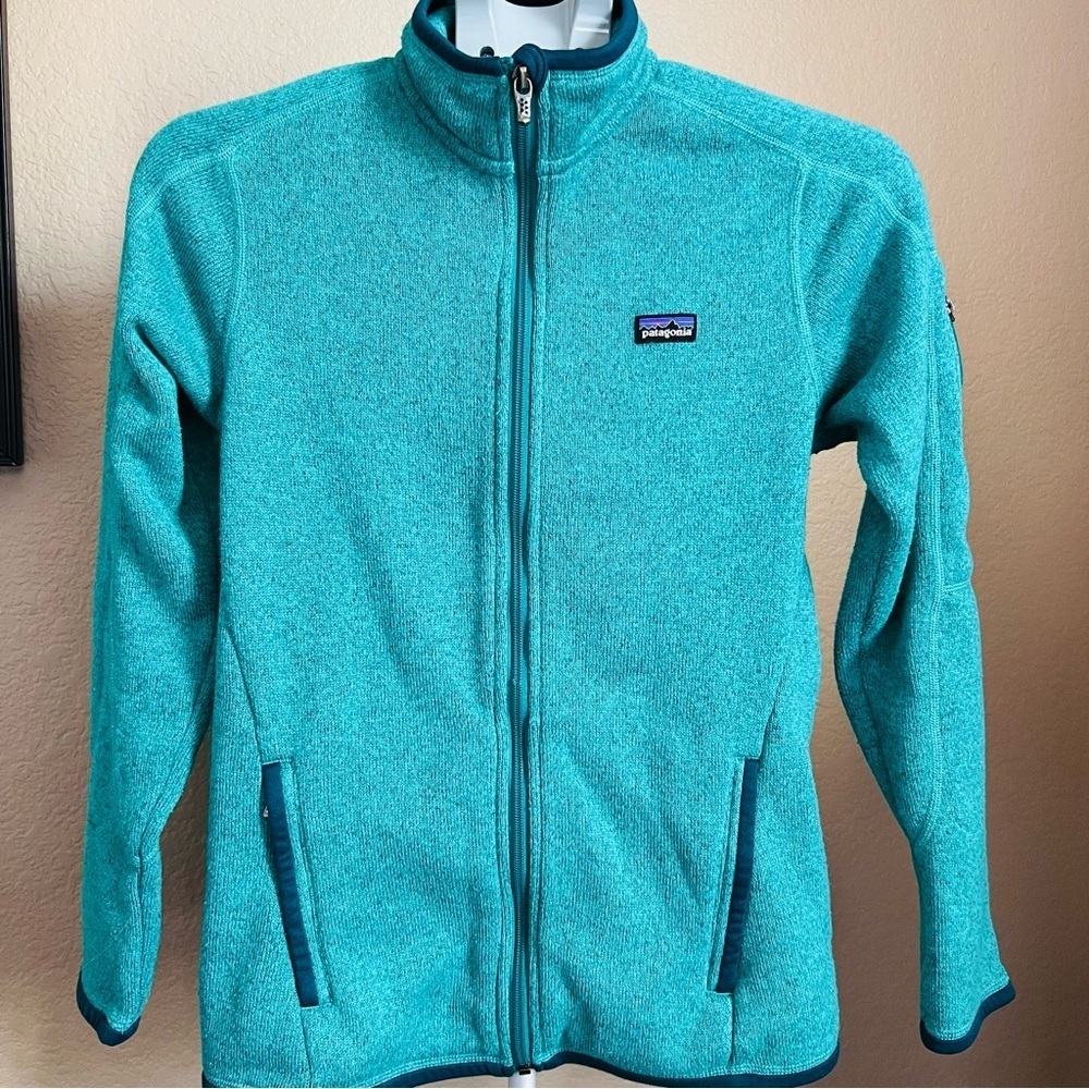Patagonia Women’s Full-Zip Fleece Jacket - XS - Teal Blue